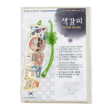 Korean Traditional Bookmark 24K Gold Plated Metal Korea Gift