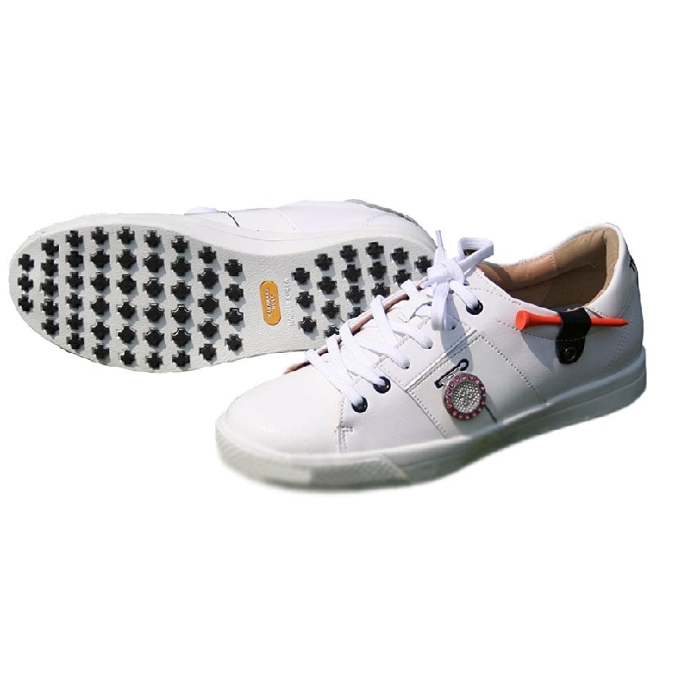 Karakara Spike Less Golf Shoes TC 406 White 230 mm For Women