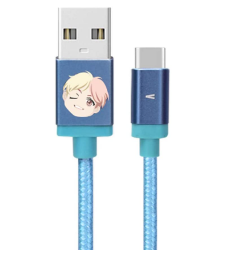 BTS Character Cellphone USB Charging Cable C-type Licensed Goods