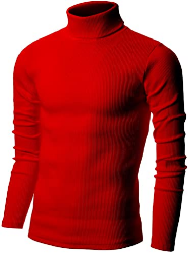 Nyfashioncity Ribbed Turtleneck Thermal Sweater
