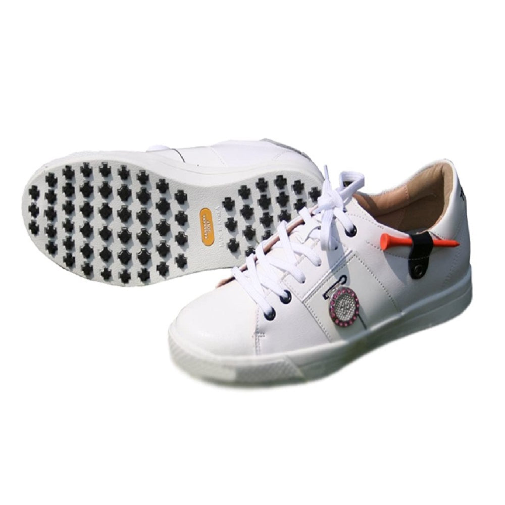 Karakara Spike Less Golf Shoes Tc 406 White 225 mm For Women