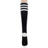 Sockstheway Womens Knee High Tube Socks with Triple Stripes (5Pairs, Black)