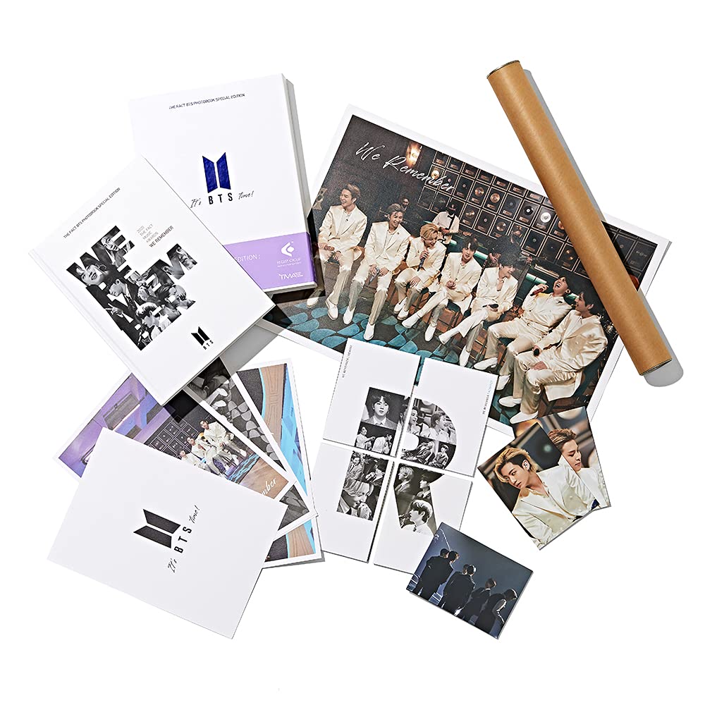 BTS Photobook We Remember Limited Edition w/ Photocard, Poster, Print Photo